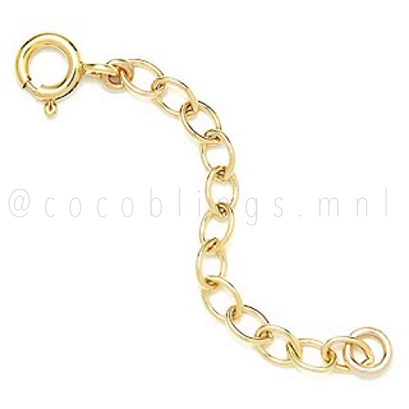 US 10K Gold Non Tarnish Necklace Chain Extender Extension