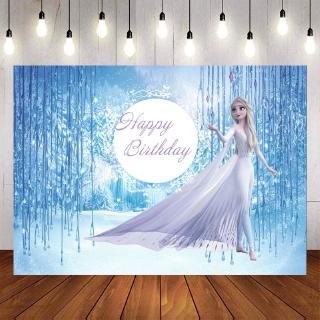 Frozen 2 Elsa Pricess Backdrops Cartoon DIsney Pricess For Girls ...