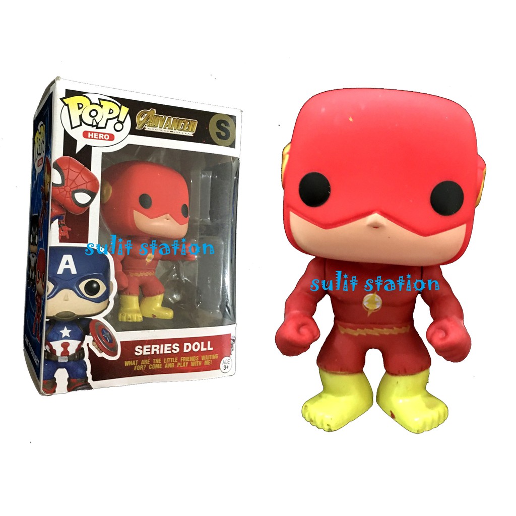 FUNKO like POP SUPER HERO AVENGERS THE FLASH THANOS BOBBLE HEAD TOY