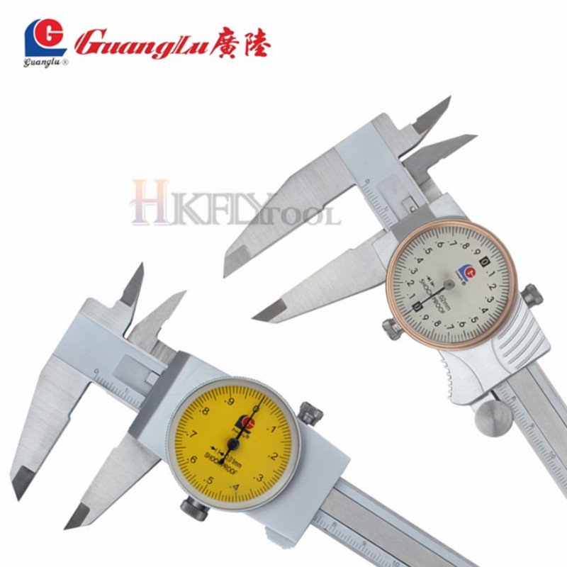 Buy 6 get 1 free Guanglu Dial Caliper High Precision 0.01mm Stainless
