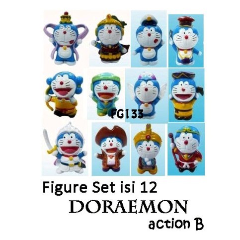 FG133 Doraemon B Figure Display Set contains 12 | Shopee Philippines