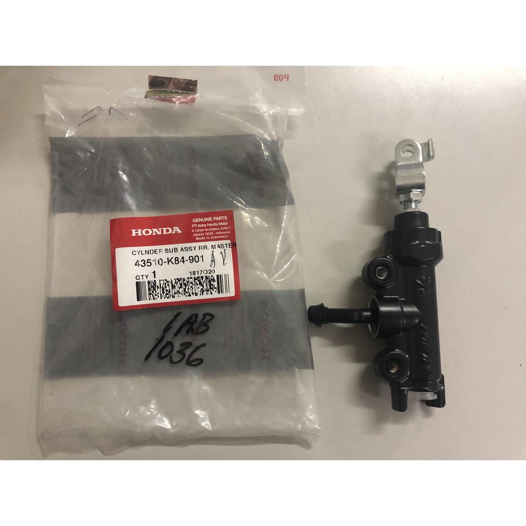 Genuine Rear Brake Master Cylinder for Honda CRF150 43510k84901 Shopee  Philippines