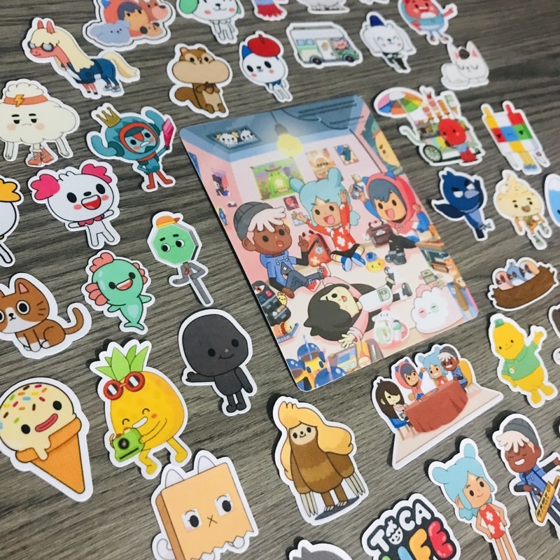 Toca Boca Toca Life 40 piece Laminated Vinyl Sticker Pack is | Shopee ...