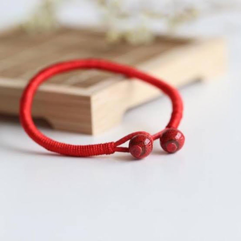 Lucky Tibetan Buddhist Red Thread Bracelet, Red Thread Bracelet Hand