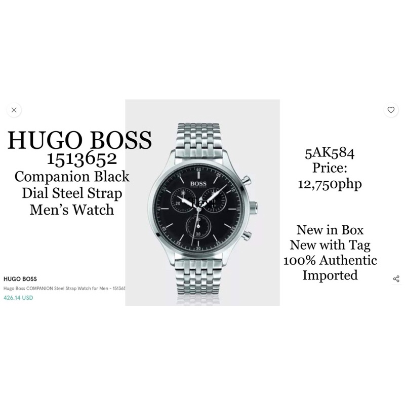 Hugo boss black companion on sale watch