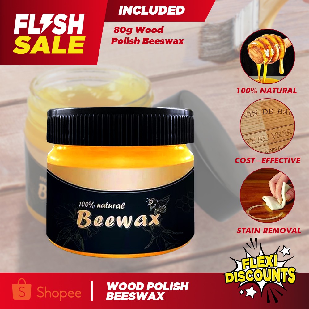 Authentic Natural Beeswax Wood Polish, Restoration and Leather Care