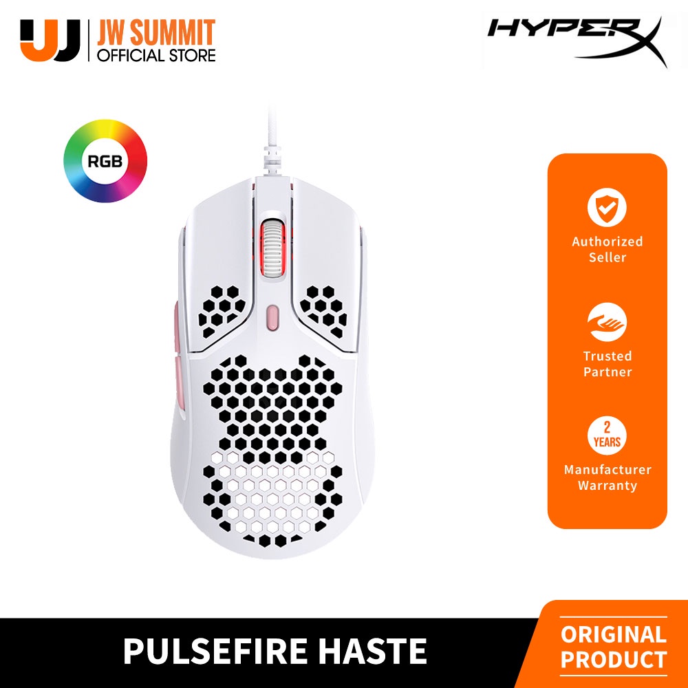 HyperX Pulsefire Haste, Ultra-light Hex Shell Design, Gaming Mouse ...
