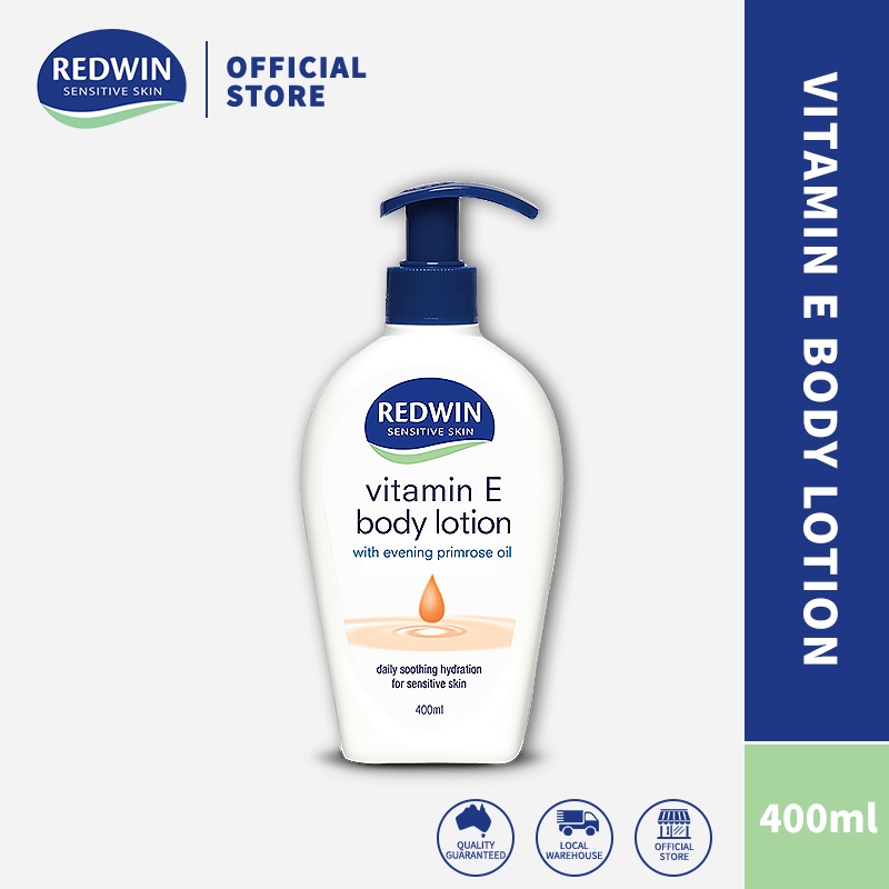 Redwin Vitamin E Body Lotion with Evening Primrose Oil 400mL Shopee