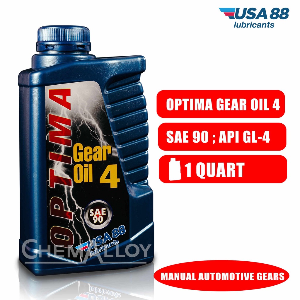 USA88 OPTIMA GEAR OIL 4 SAE 90 API GL4 EP AUTOMOTIVE GEAR OIL (1QUART