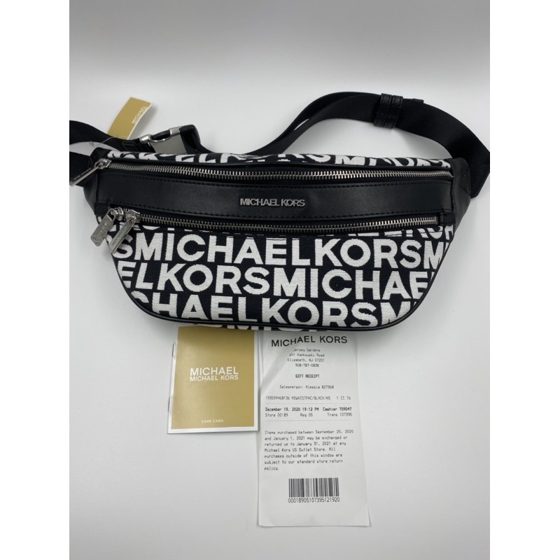 Michael kors belt bag on sale black