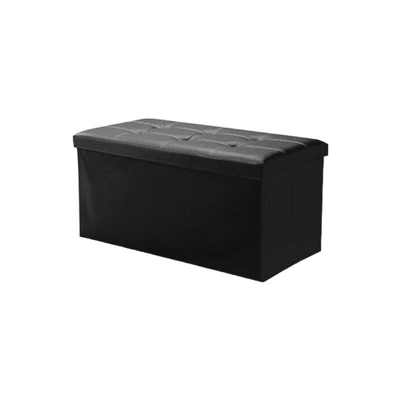 Celina Ottoman Rectangular Storage Stool Sit Sofa Folding Box Chair PVC and Leather Material
