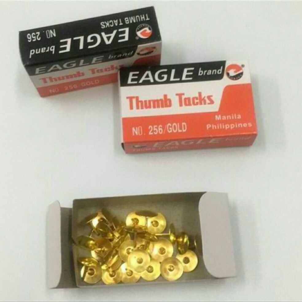 Eagle thumb tacks gold colors /all around thump tacks/hand tool/tool