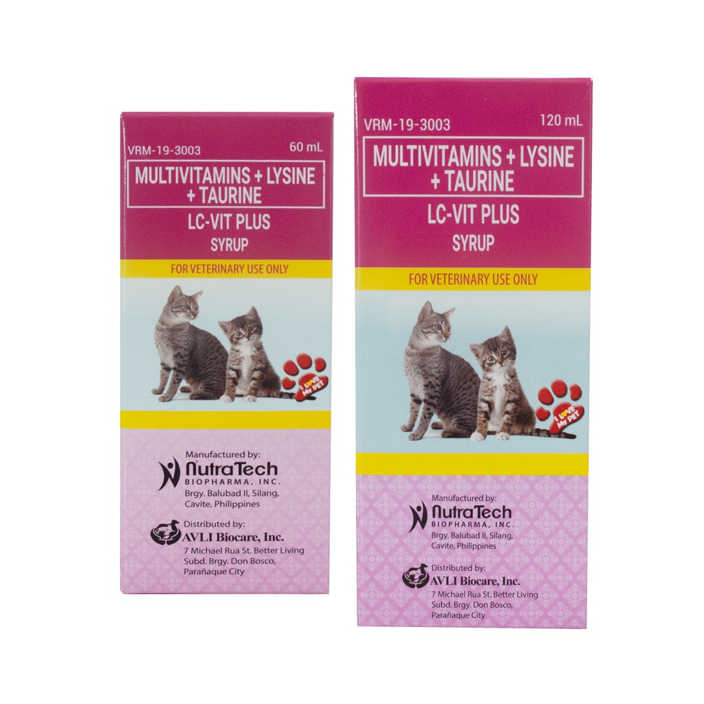 LCVit Plus Syrup (Multivitamins) for Cats (w/Caramel Flavor) Shopee Philippines