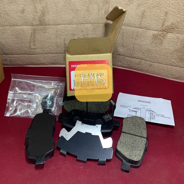 HONDA ODYSSEY 2.4 20032008 REAR BRAKE PAD (43022SFEA00) Shopee
