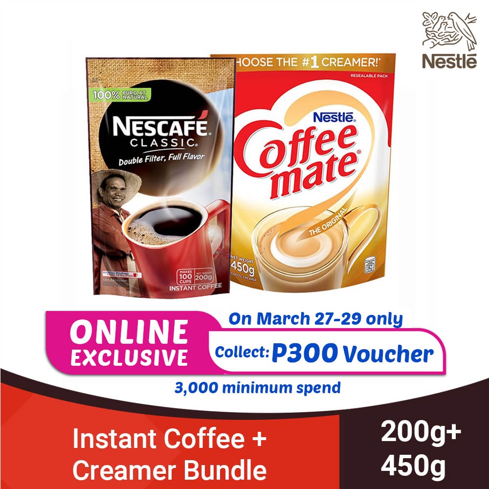 NESCAFE Classic Instant Coffee 200g with NESTLE CoffeeMate Coffee Creamer 450g Shopee Philippines