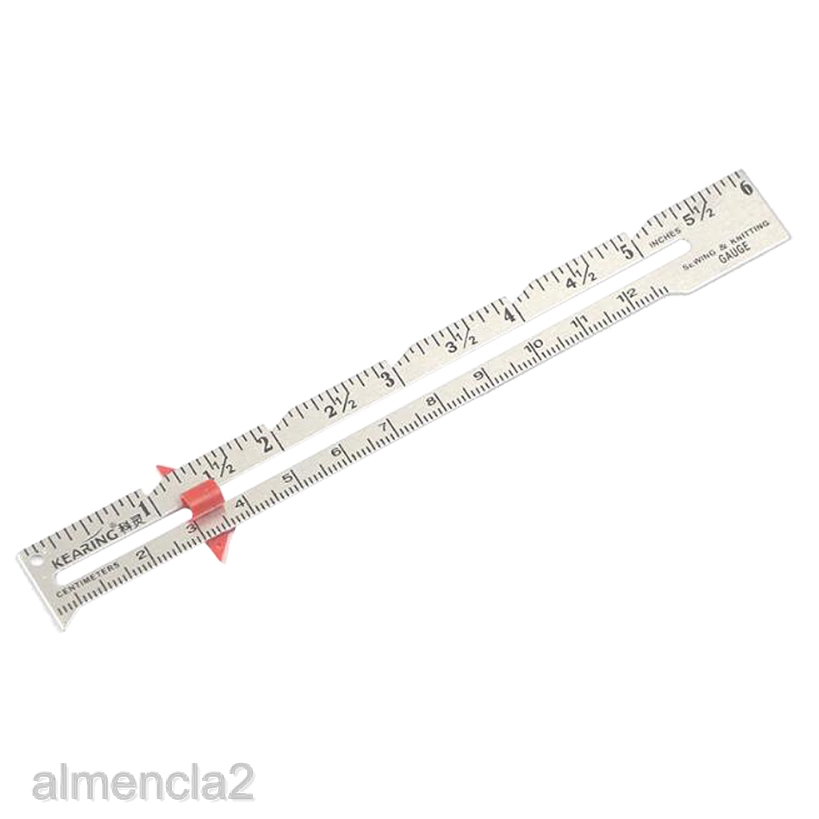 Patchwork Ruler Sewing Seam Gauge Measuring Thickness Tool