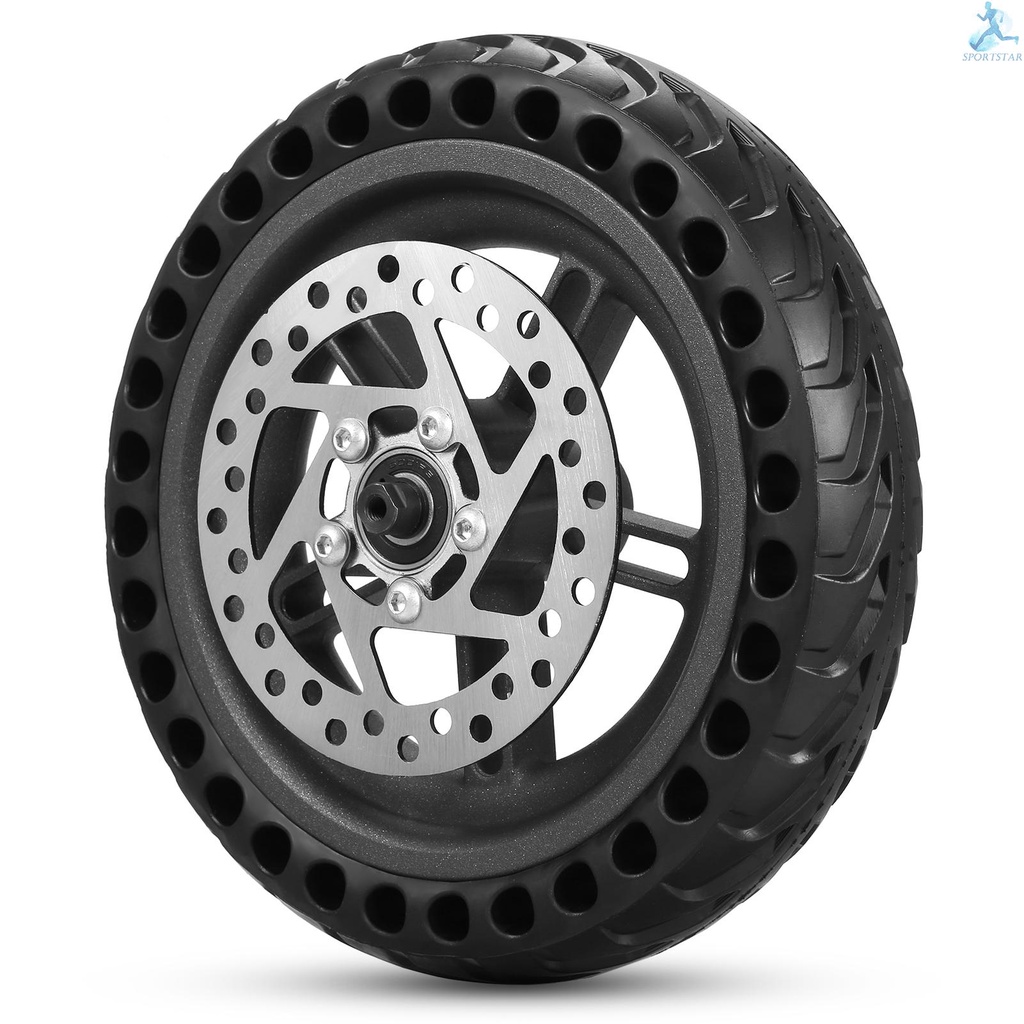 Electric Scooter Rear Tire with Wheel Hub Disc Brake Set 8.5 inches