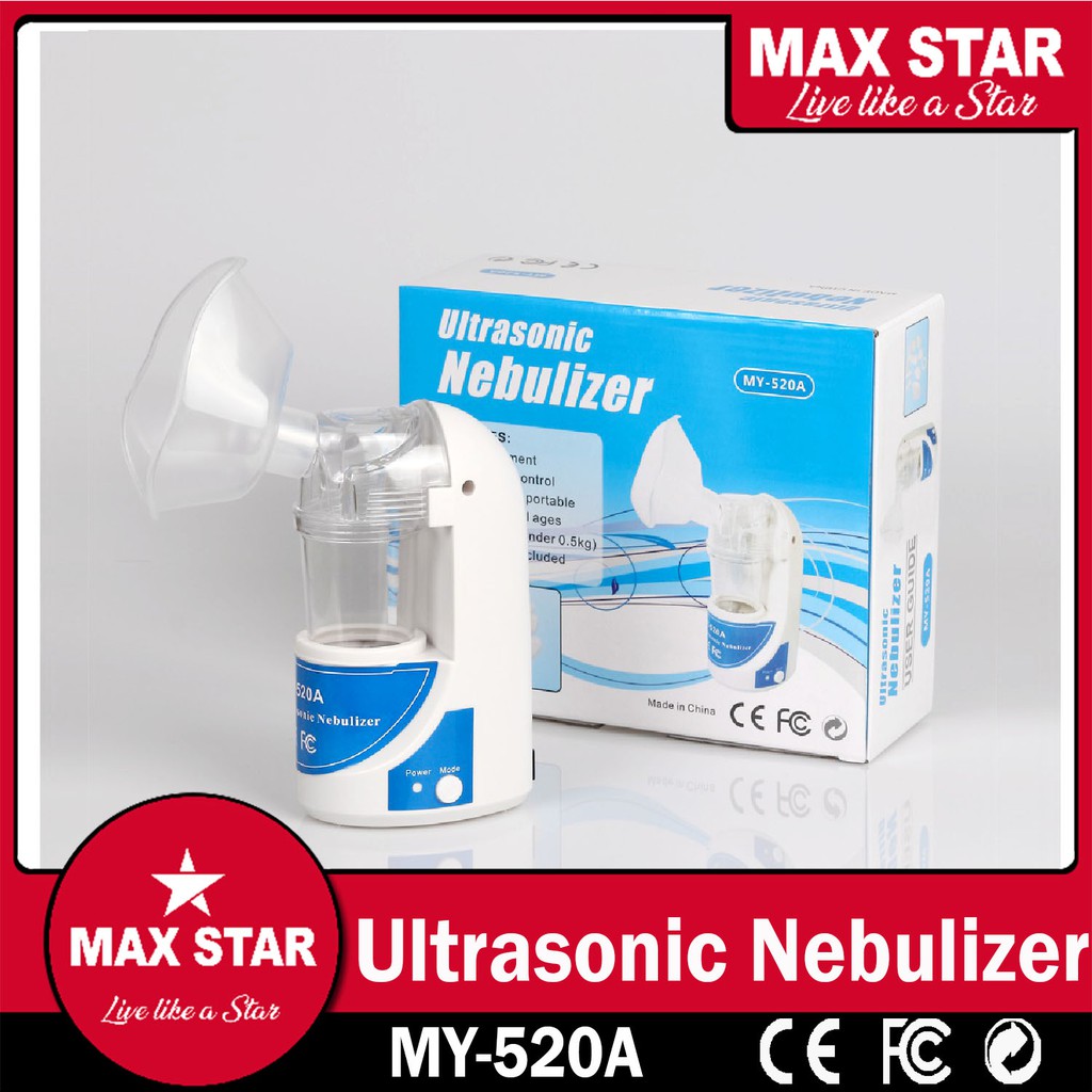 Max Ultrasonic Atomizer Portable Medical Asthma Inhaler Nebulizer