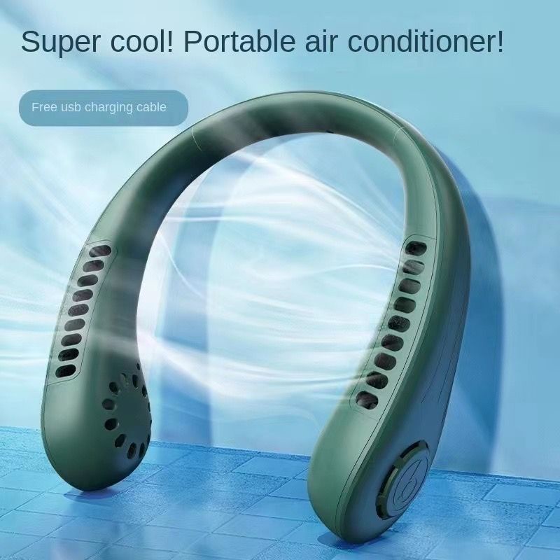 NeckFan Bladeless Fan Eletric Fan USB Rechargeable Fan Home Outdoor ...