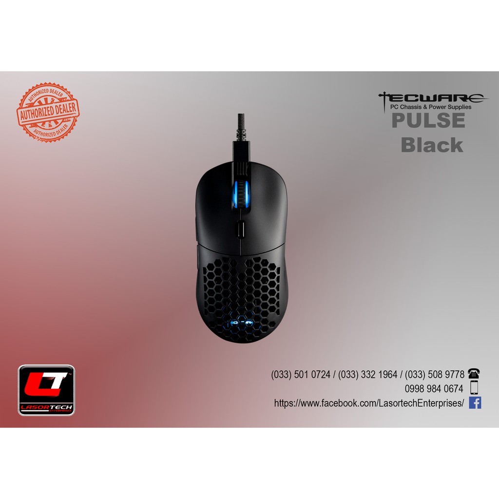 Tecware Pulse 2.4Ghz Ambidextrous Wireless Gaming Mouse - Black ...