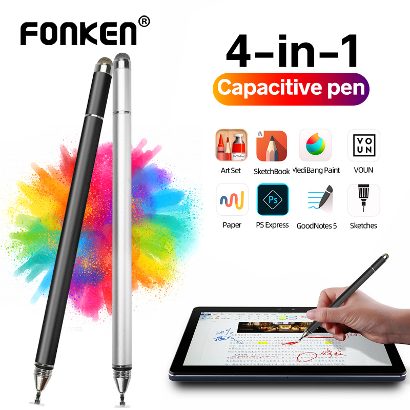 Fonken 4 In 1 Universal Touch Screen Stylus Pen For Drawing Pencil