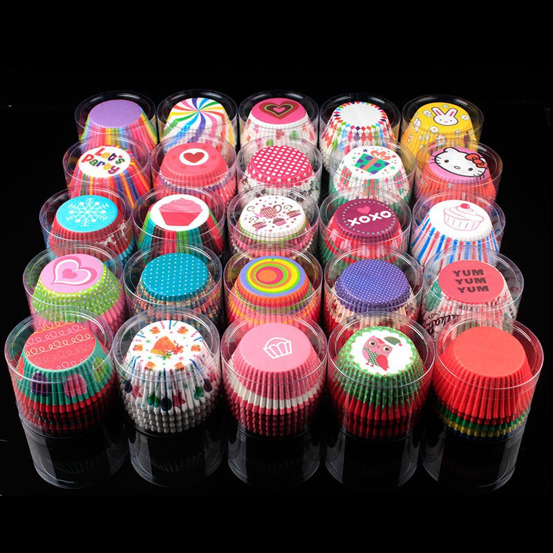 100Pcs 3oz Cake Muffin Cupcake Paper Cups Cake box Cupcake Liner