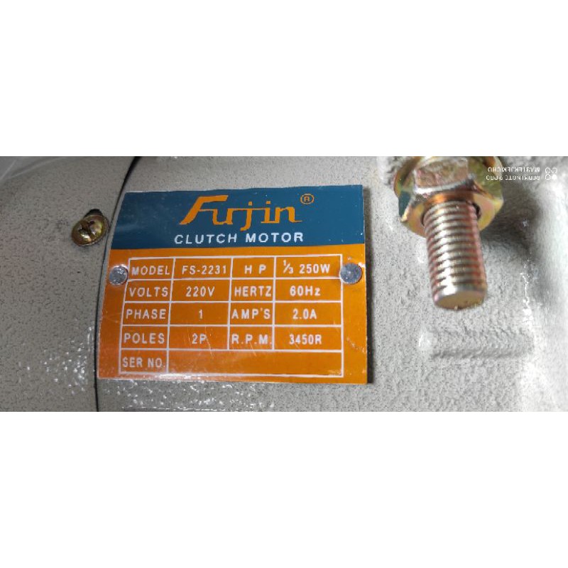 Clutch Motor for hi speed fujin yuka juki sewing machines siruba edger ...