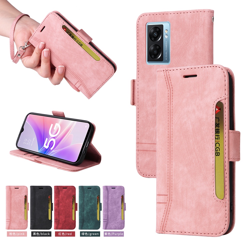 XITEN Phone Case For Oppo Reno 8 Lite 5G (Reno8 Lite) PU / TPU Retro - View #8