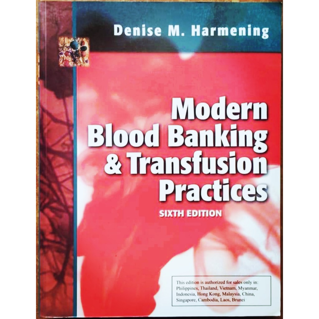 BRAND NEW MEDTECH BOOK_MODERN BLOOD BANKING & TRANSFUSION PRACTICES by