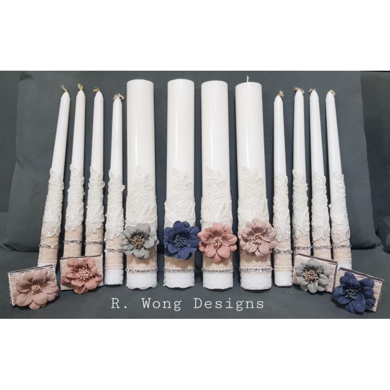 Ready Stock/ Unity Candles set Wedding by R. Wong Designs11 Shopee