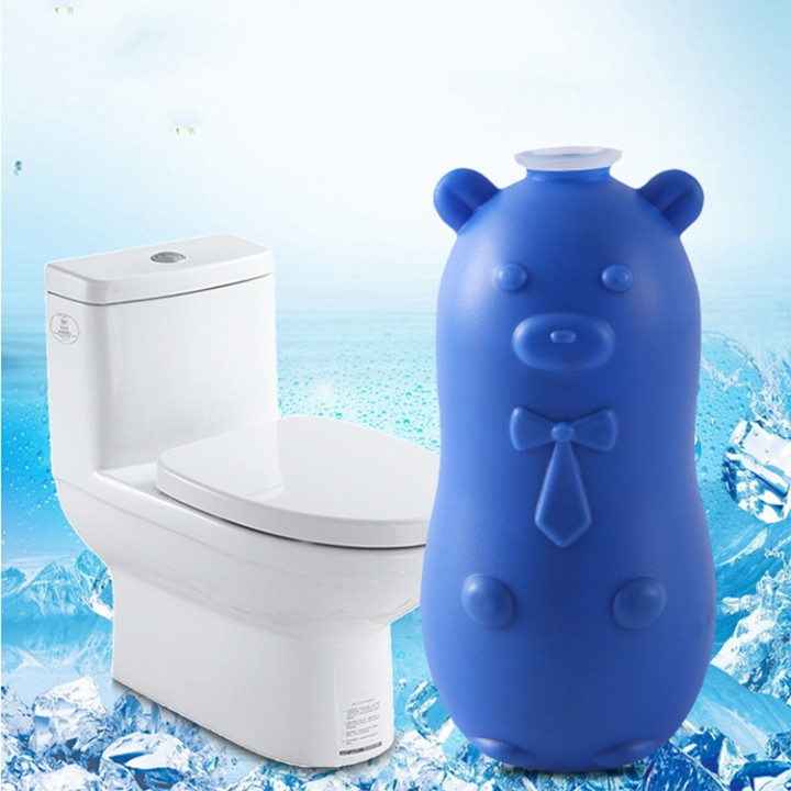 Cute bear Toilet Cleaning Liquid Toilet cleanser Blue Color Cleaner And