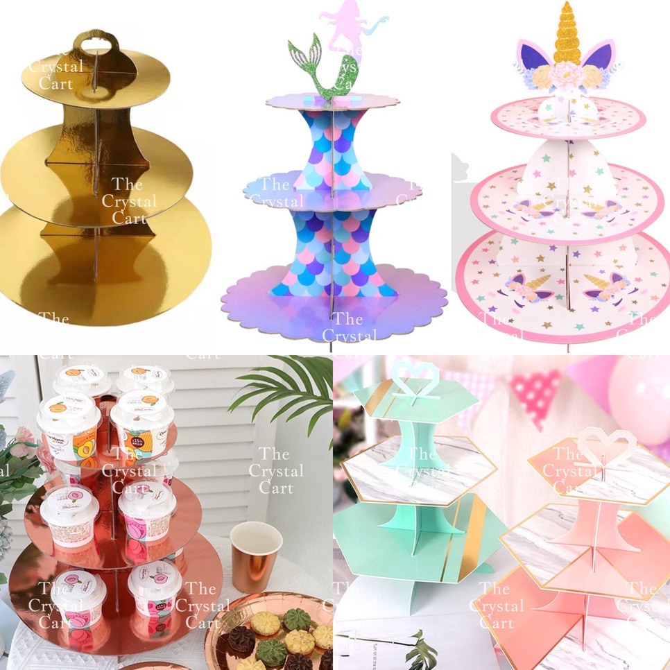 3Layer Cupcake Stand Birthday Party Cake And Dessert Displays TCC