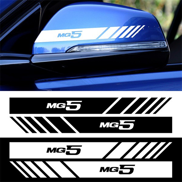 Car Sticker 2PCS MG MG5 2019 2020 Rearview Mirror Reflective Car