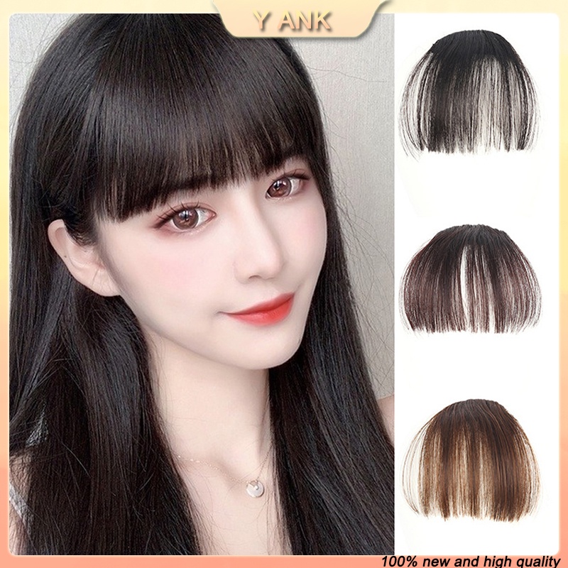 YAN Wig Mini Bangs Air Bangs Fake Bangs Lady Hair Extension Piece Real Bangs Wig Piece Hair Clip