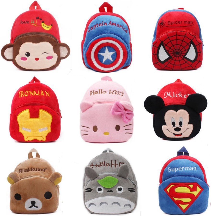 Hello Kitty Children Bag Kids Cartoon Backpack Mickey Mouse Cute School ...