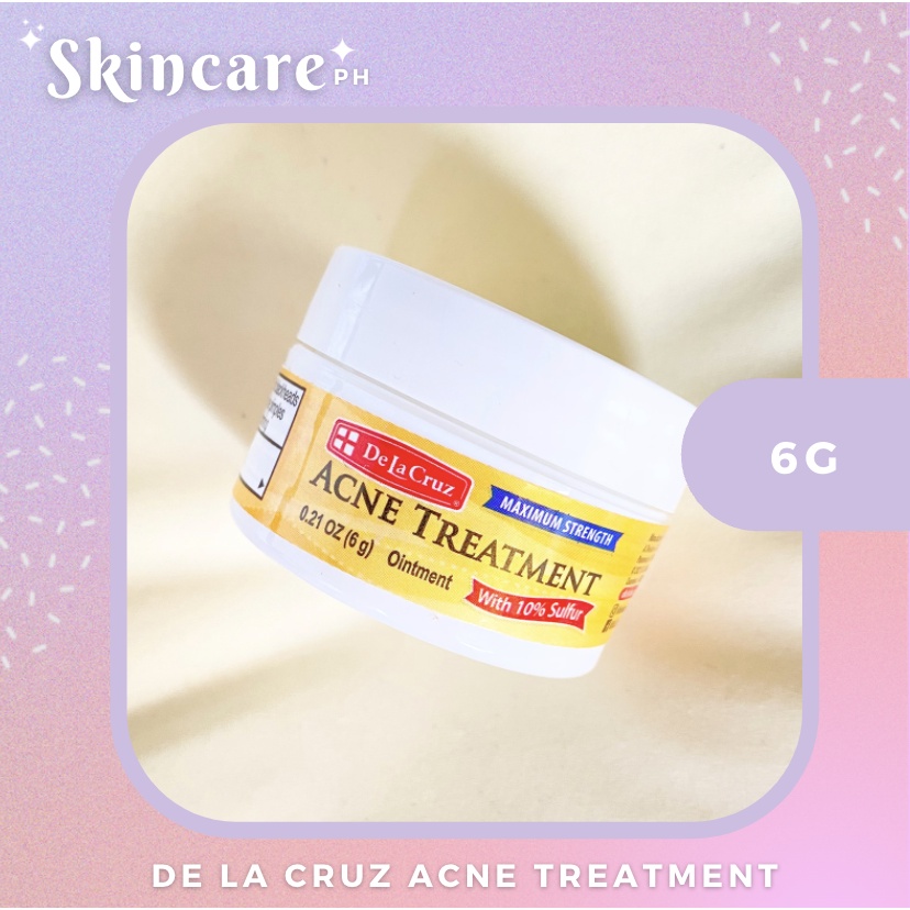 De La Cruz 10% / 5% Sulfur Ointment Maximum Strength Acne Treatment