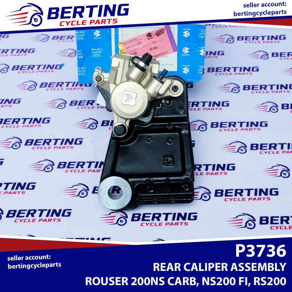 REAR CALIPER ASSEMBLY Rouser 200NS NS200 220 RS200 Genuine DK151083
