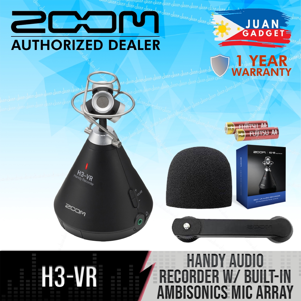 Zoom H3-VR Audio Recorder Built-In Ambisonics Mic Array | JG Superstore ...