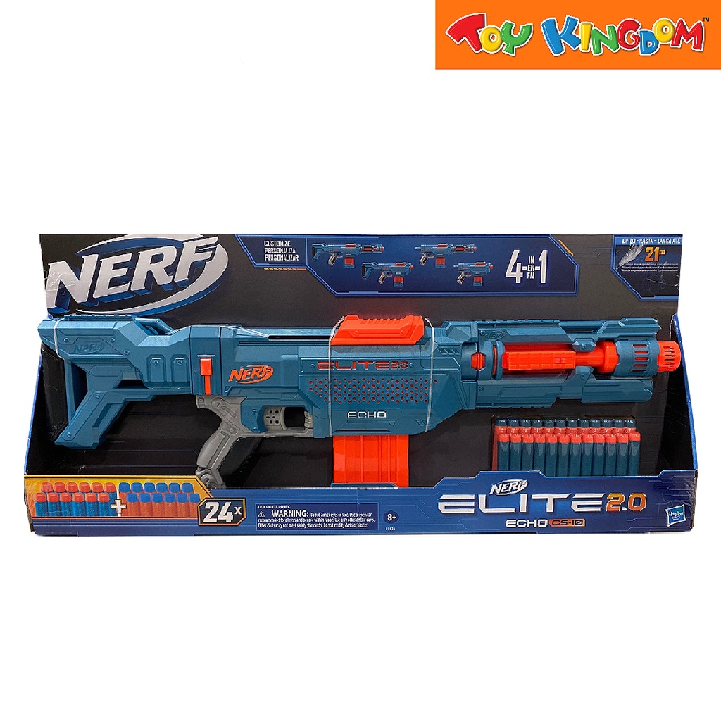 Nerf Elite 2.0, blaster Echo CS-10, 24 fléchettes Nerf Elite