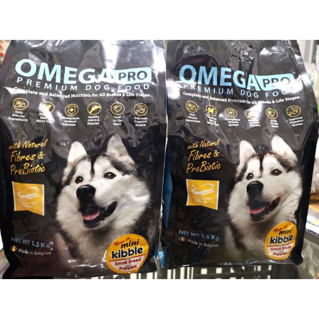 Omega pro premium dog food sales