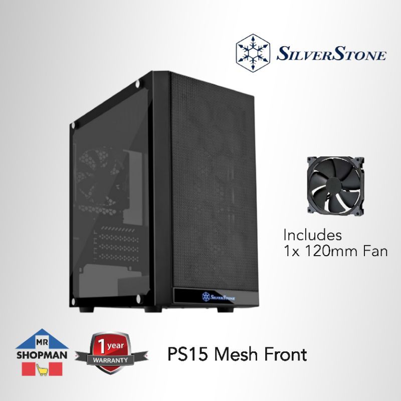 Silverstone PS15 Mesh Tempered Glass Desktop Computer PC Case | Shopee ...