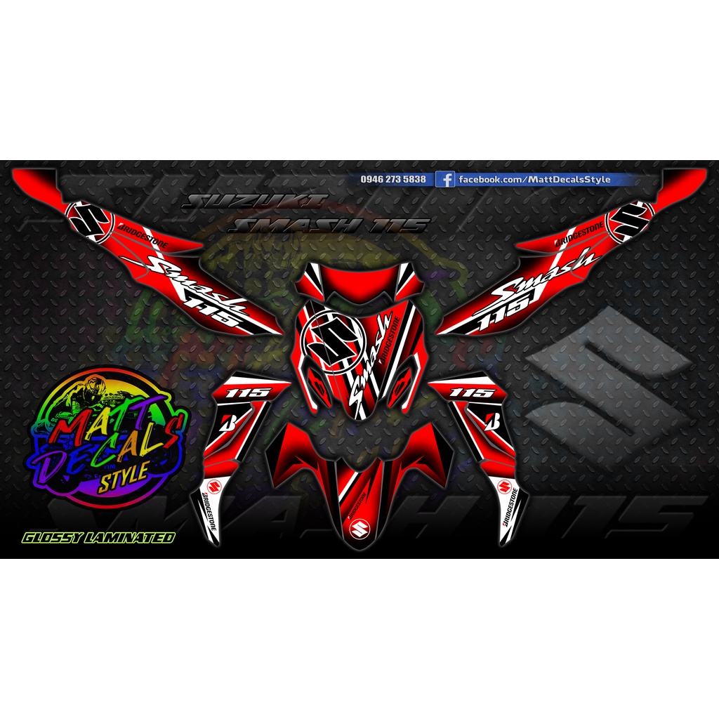 Suzuki Smash 115 Decals MDRC106 | Shopee Philippines