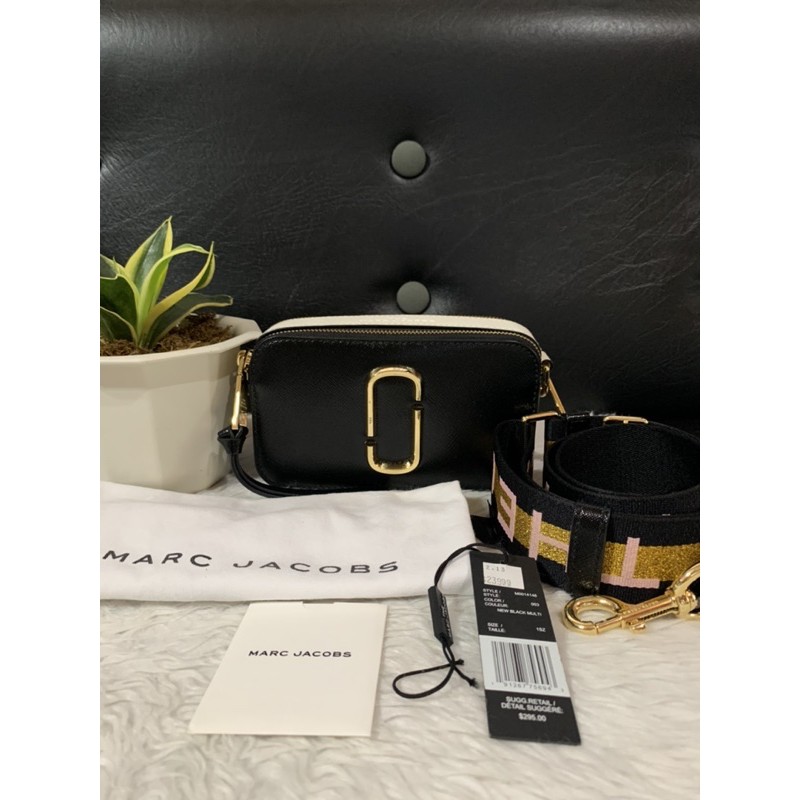 Black marc jacobs snapshot hot sale