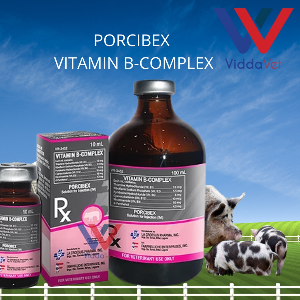 Porcibex Vitamin + Liver Extract for Pigs 100ml/10ml Shopee Philippines