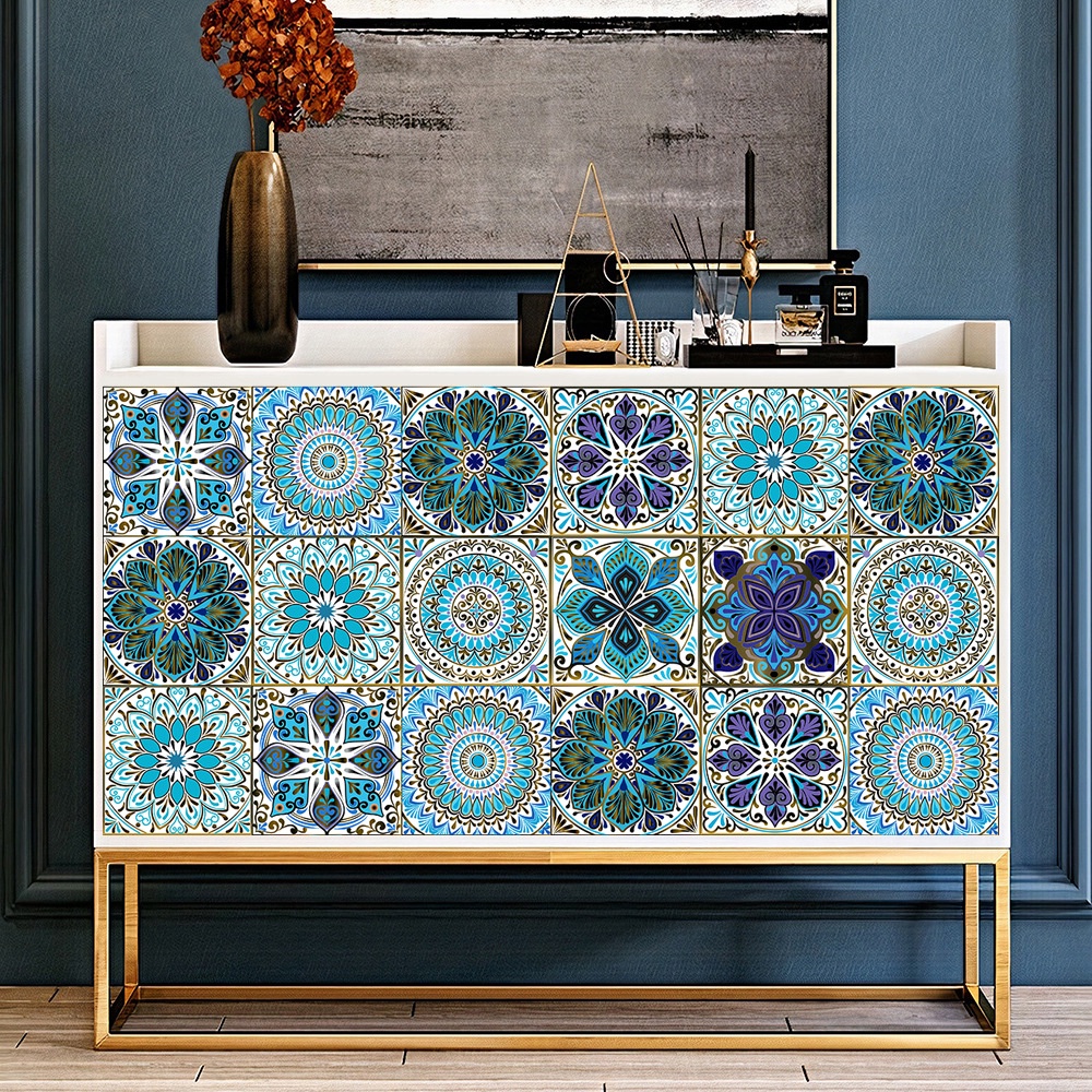 10 pcs Waterproof tile stickers Mosaic crystal tile Self- adhesive ...