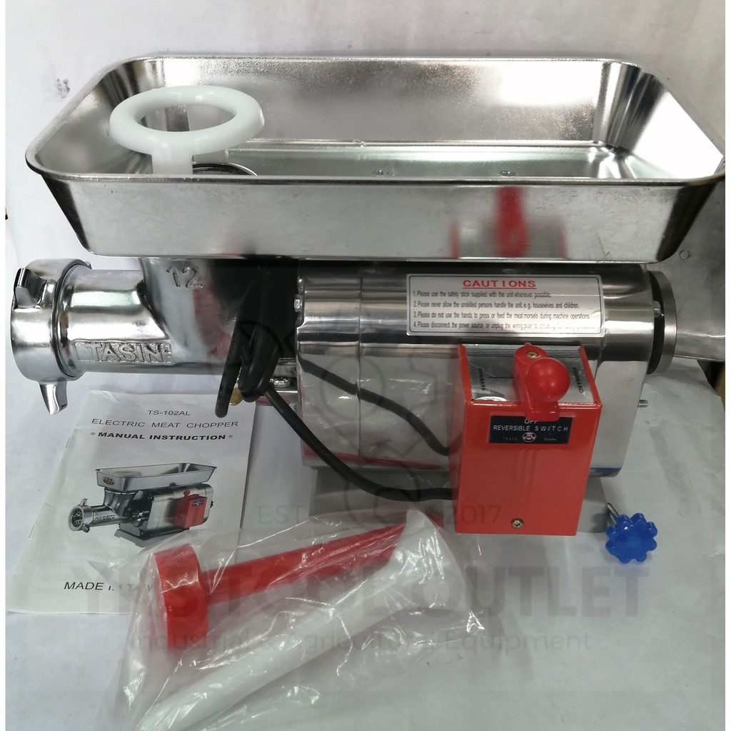 Tasin TS102AL Stainless Electric Meat Mincer / Grinder Shopee