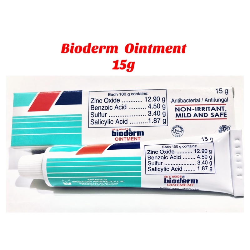 Bioderm Ointment Cream by DR. S. WONG Antifungal/Antibacterial 15g
