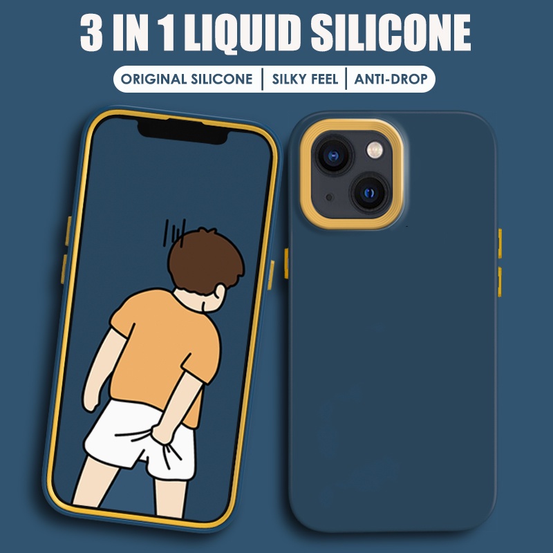 iPhone 11 12 13 Pro Max X XR XS Max 7 8 Plus SE 2020 Casing 3 in 1 ...