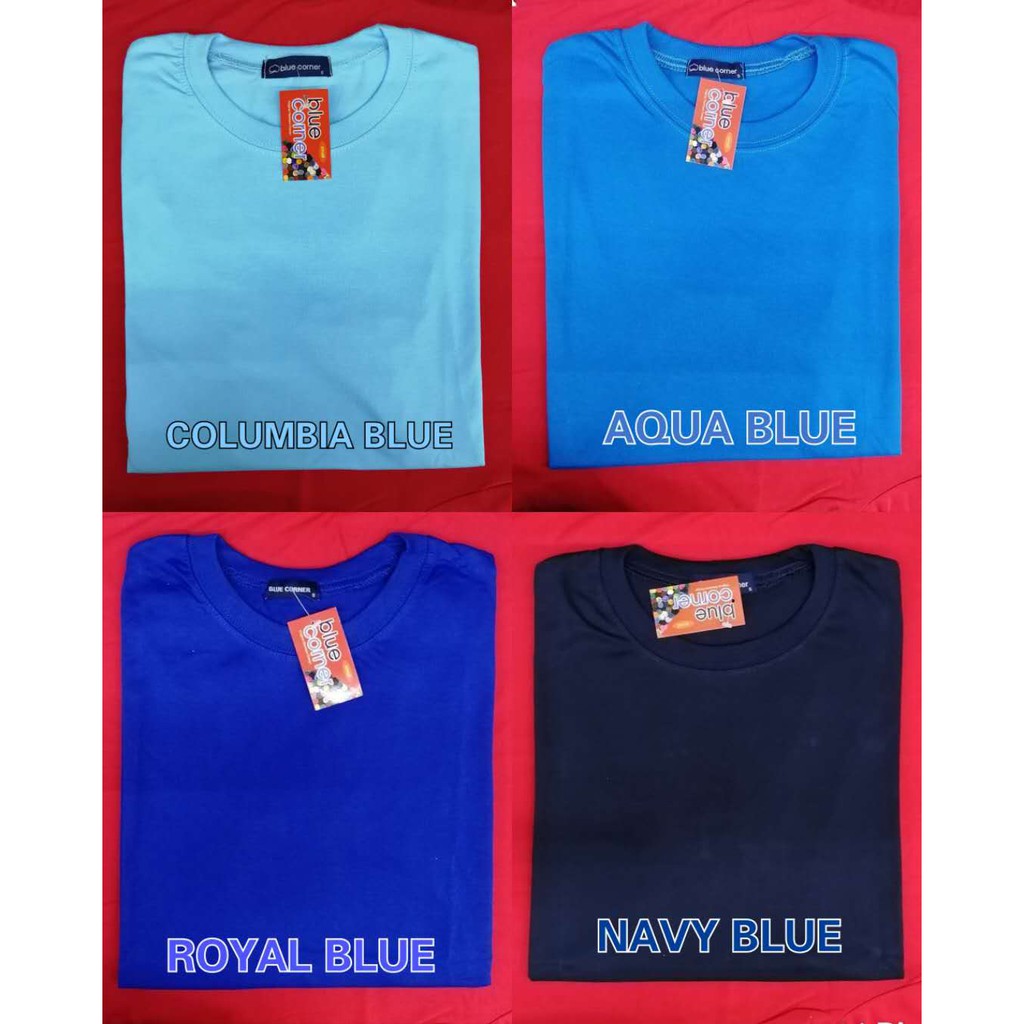 Original Blue Corner Roundneck Colored For Adult (UNISEX) | Shopee ...