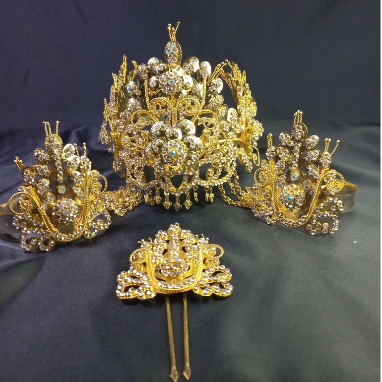 Siger manten Akar Gold/Siger manten/Siger Sundanese bride Siger Sunda ...